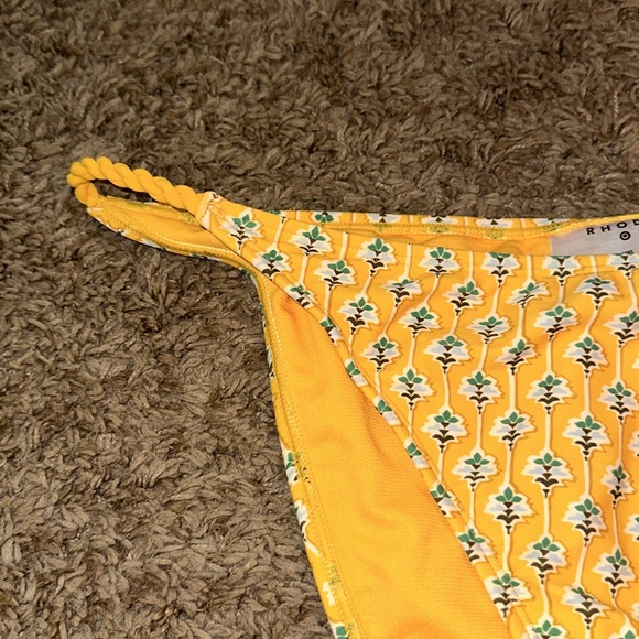 Rhode X target dainty lotus print high leg cheeky bikini bottom - Picture 5 of 11